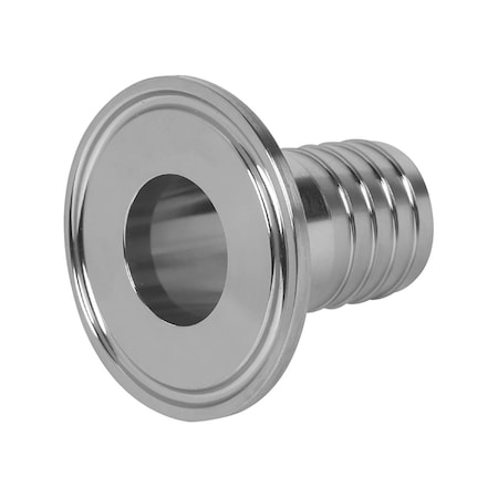 Flux Stainless Steel Adapter 2" Tri Clamp to 1.5" Hose Barb 24-ZORO0039